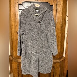 J. Jill Cozy Gray One Button Cardigan Size 2x